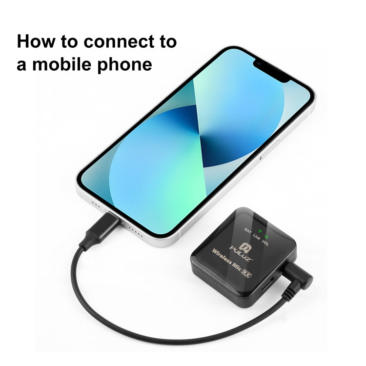 PULUZ 3.5mm TRS Male to 8 Pin Male Live Microphone Audio Adapter Cable for PU3153 / PU3154