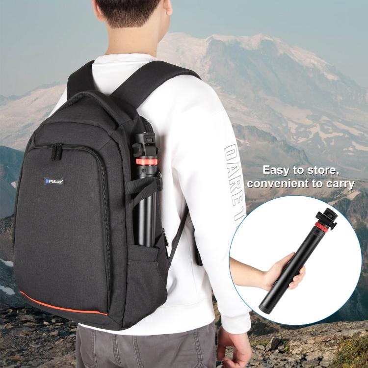 PULUZ 2m 8-section Aluminum Alloy Broadcast Fill Light Bracket Telescopic Tripod