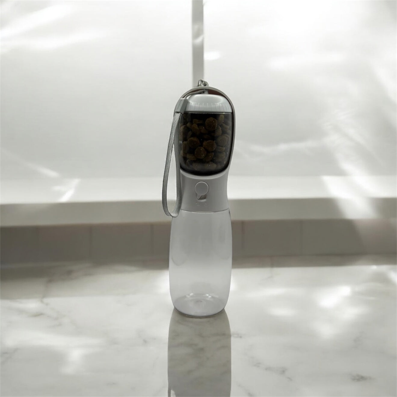 2 in 1 Portable Pet Bowl Bottle With Food Compartment DogTreatNZ