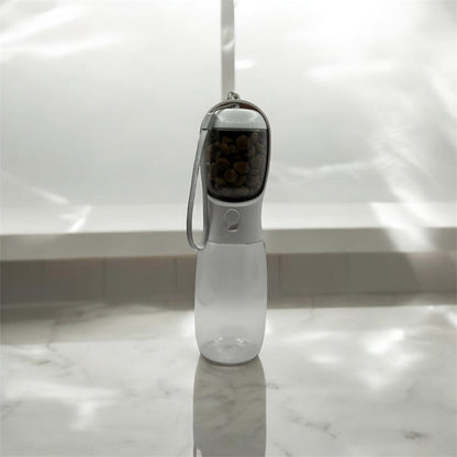2 in 1 Portable Pet Bowl Bottle With Food Compartment DogTreatNZ
