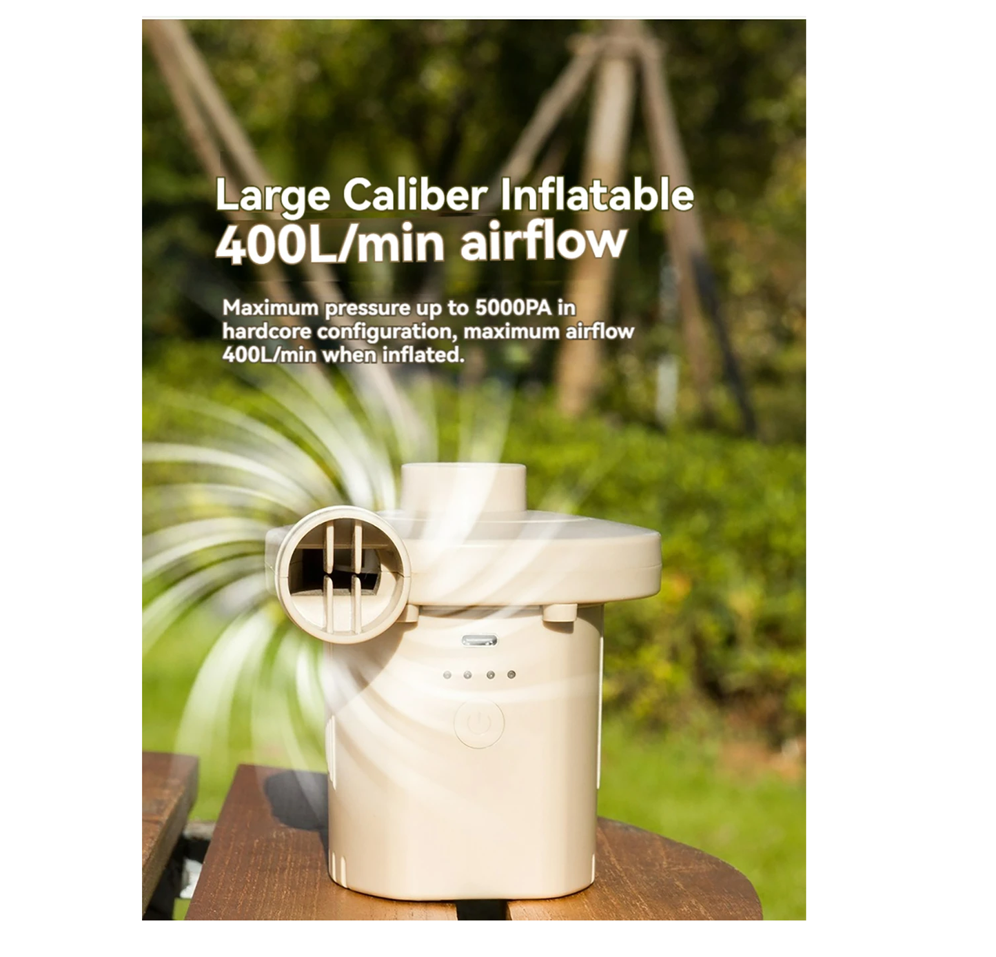 Portable Rechargeable Air Pump – High Power, Dual Function (Inflate & Deflate) ECOTREK