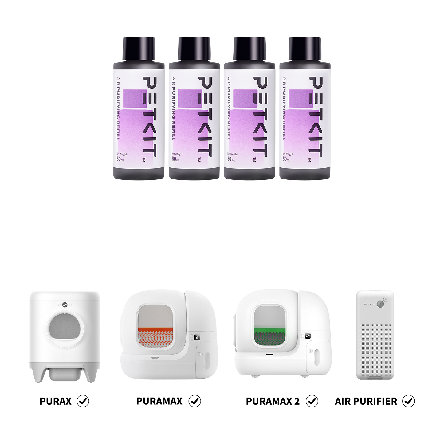 PETKIT Purifying Liquid Refill（4 bottles） Petkit New Zealand Official