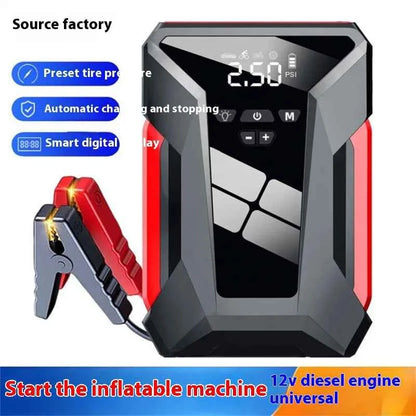3-in-1 Car Jump Starter Power Bank with Air Compressor
