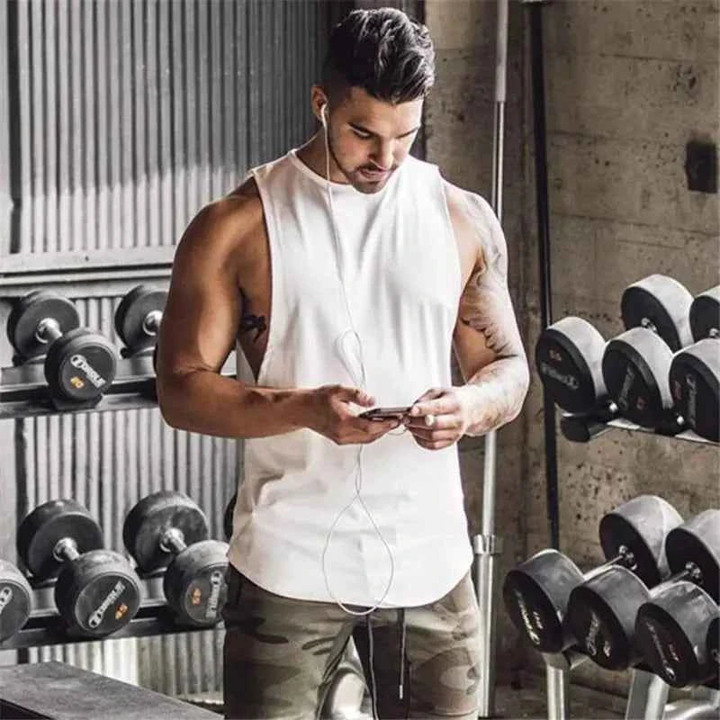 Men's Loose Cotton Sleeveless Singlet