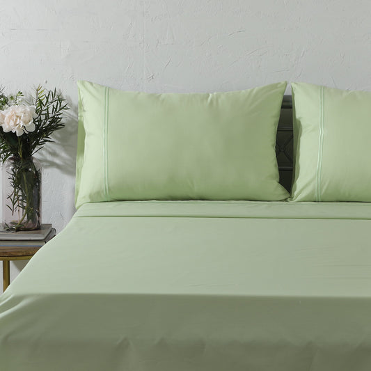 ORGANIC COTTON COLOURED SHEET SET 250TC - REEF Whites of London NZ