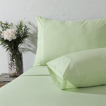 ORGANIC COTTON COLOURED SHEET SET 250TC - REEF Whites of London NZ