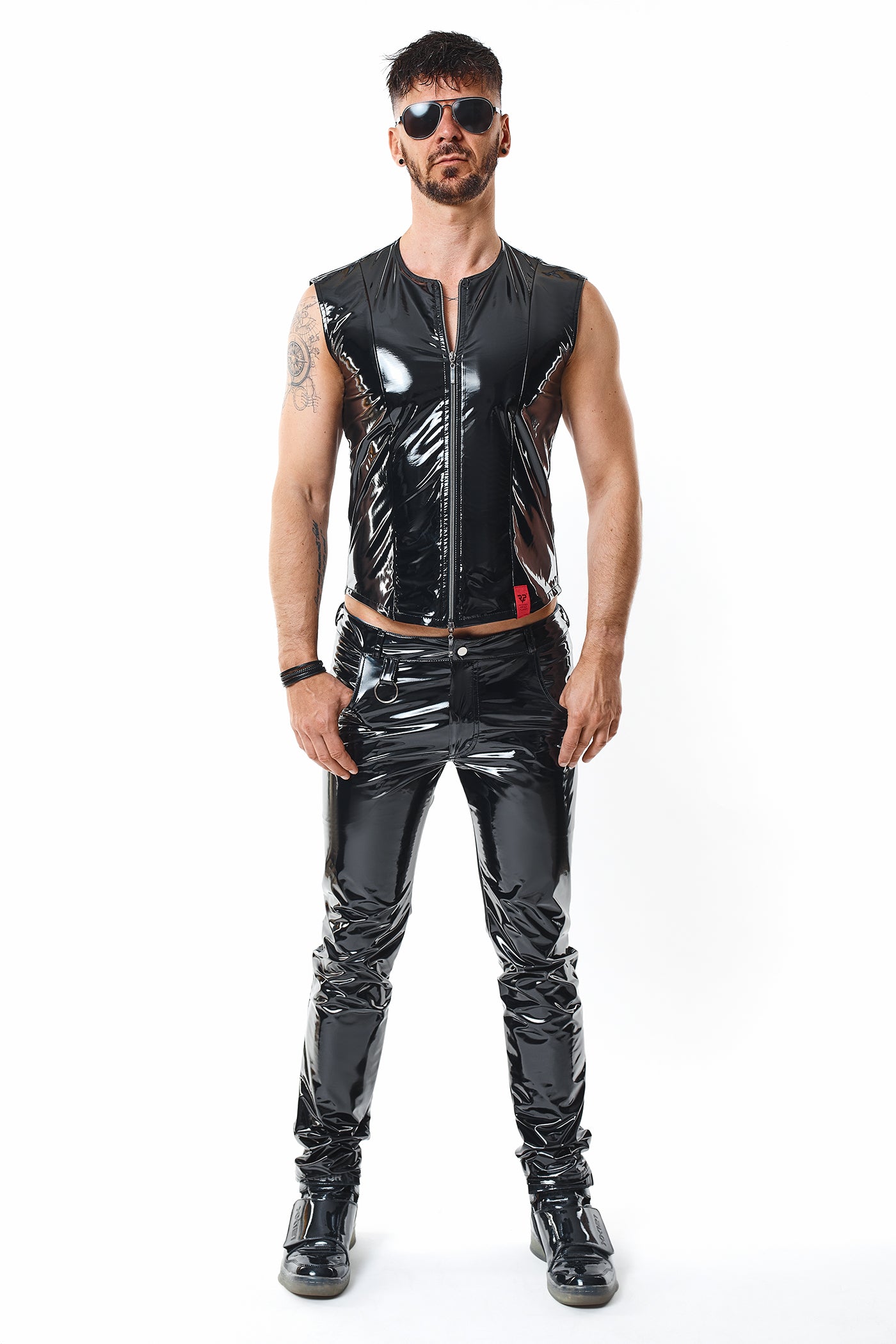 PVC vest RMOtelloPVC black - 2XL-2