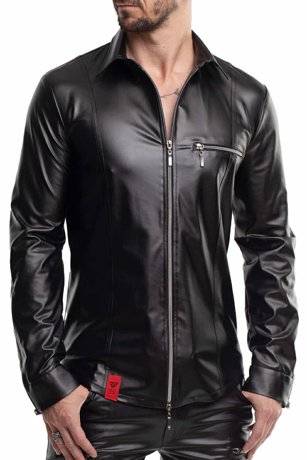 Long-sleeved Shirt RMPasquale001 black - 2XL-2