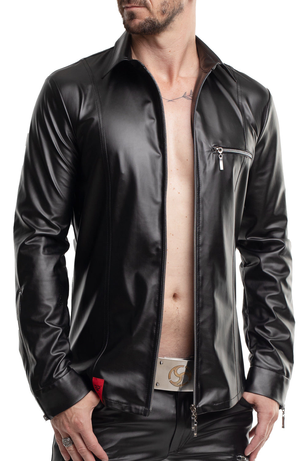 Long-sleeved Shirt RMPasquale001 black - 2XL-3