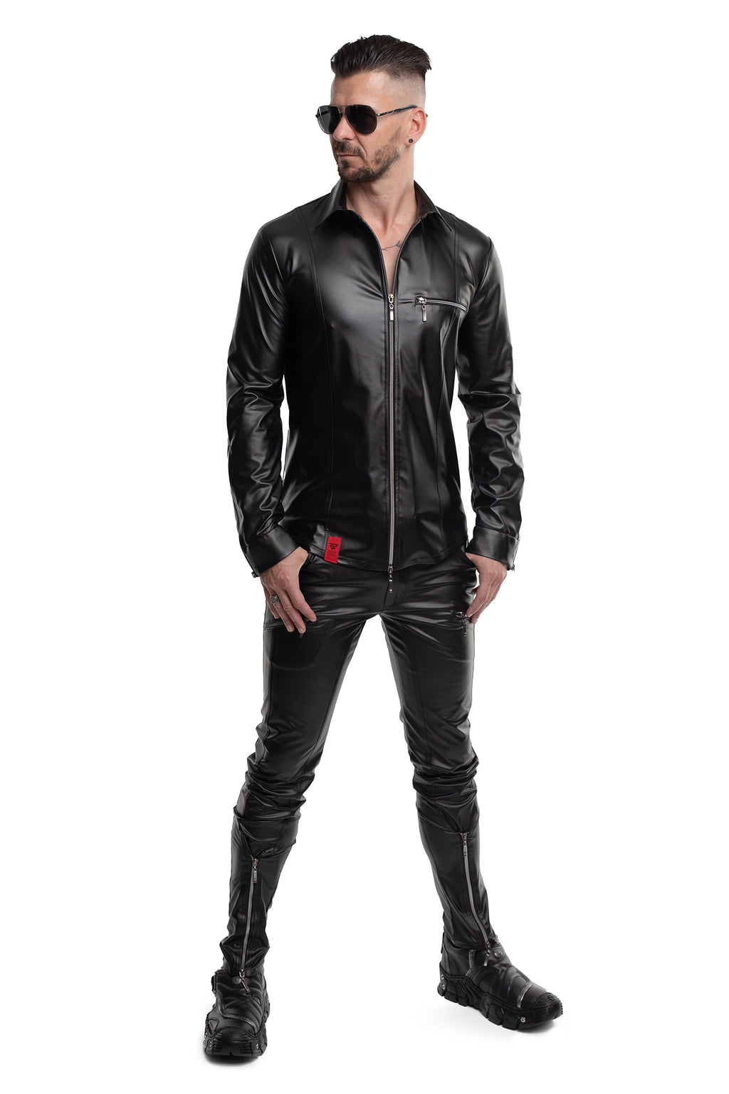 Long-sleeved Shirt RMPasquale001 black - 2XL-5