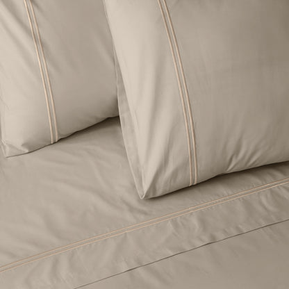 ORGANIC COTTON COLOURED SHEET SET - DUNE Whites of London NZ