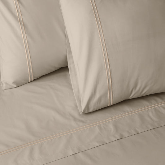 ORGANIC COTTON COLOURED SHEET SET - DUNE Whites of London NZ