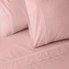 ORGANIC COTTON COLOURED SHEET SET 250TC - DUSTY PINK