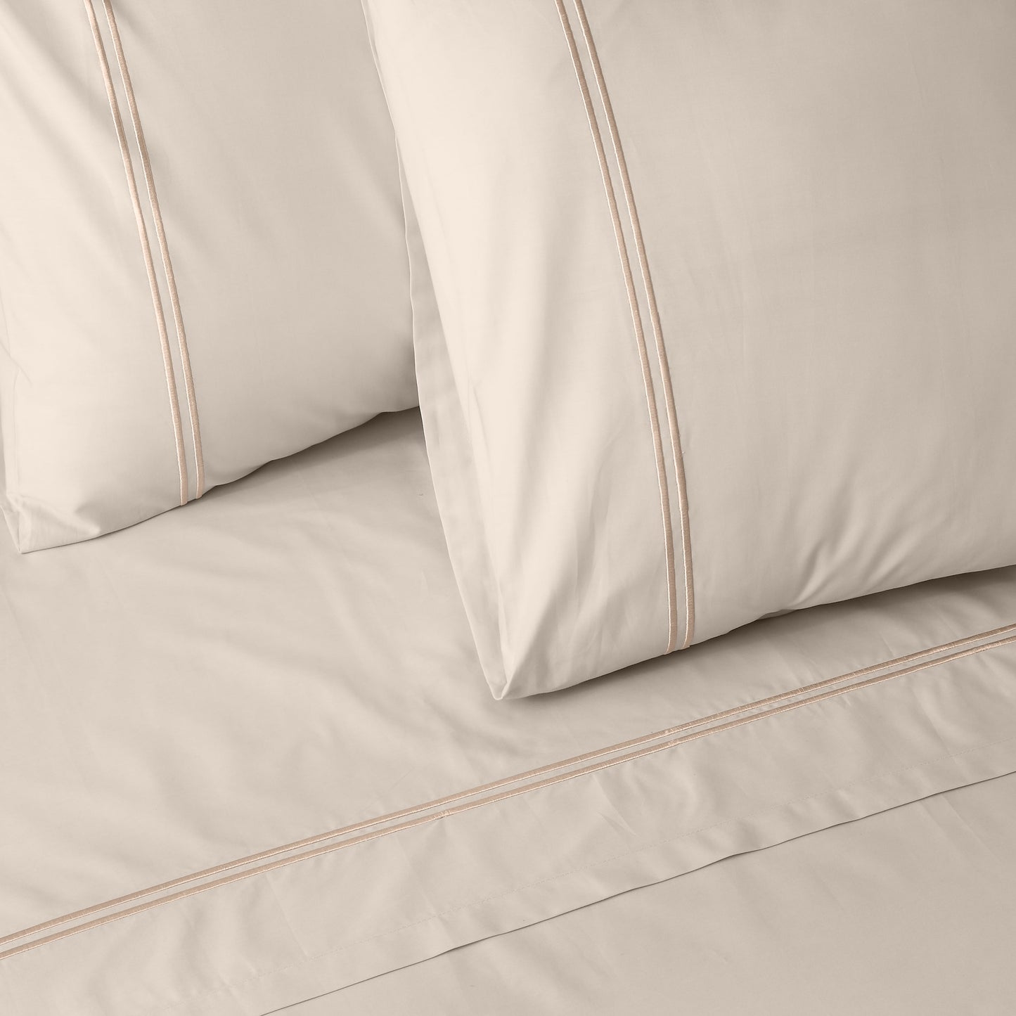 ORGANIC COTTON COLOURED SHEET SET 250TC - PEACH FUZZ Whites of London NZ