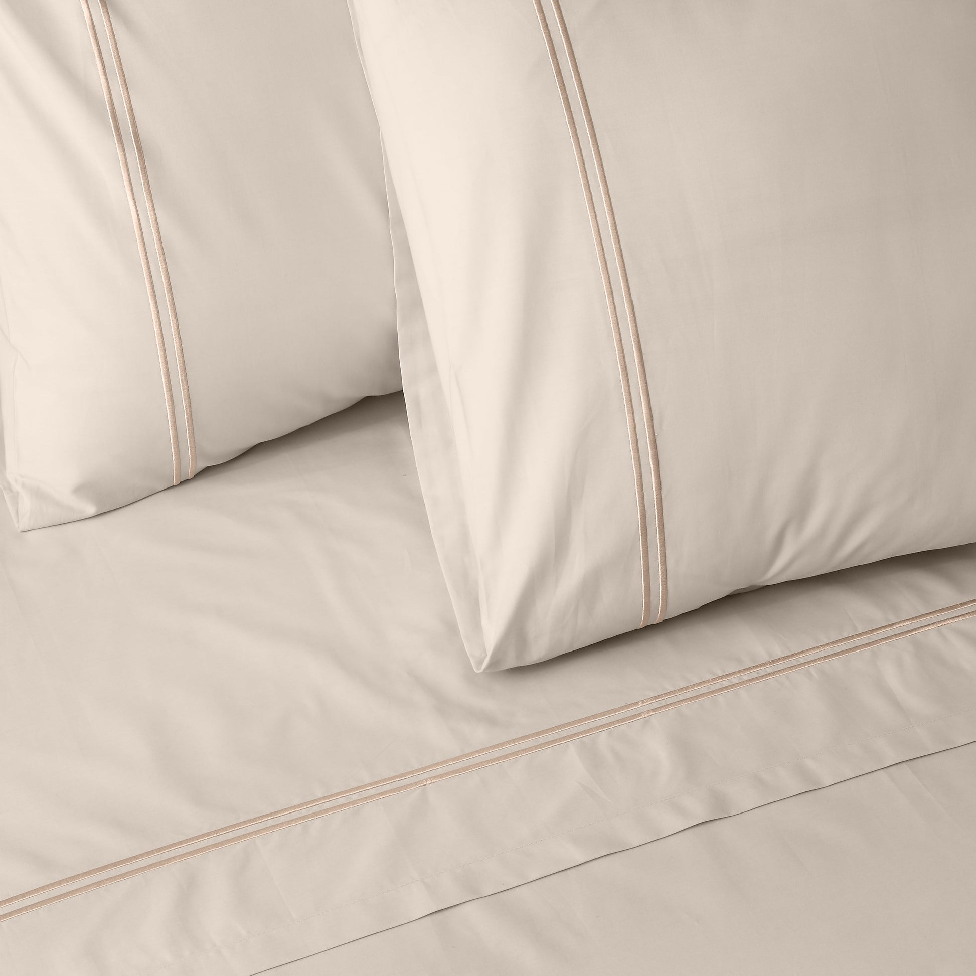 ORGANIC COTTON COLOURED SHEET SET 250TC - PEACH FUZZ Whites of London NZ