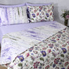 PERCALE REVERSIBLE QUILT SET - LAVENDER FIELDS