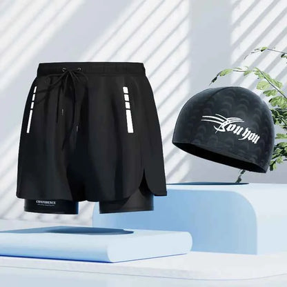 Men's Quick-Dry Swim Trunks - Beach Shorts for Swimming & Spa