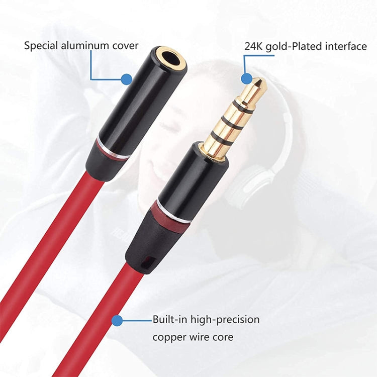 1.2m Aux Audio Cable 3.5mm Male to Female, Compatible with Phones, Tablets, Headphones, MP3 Player, Car/Home Stereo & More