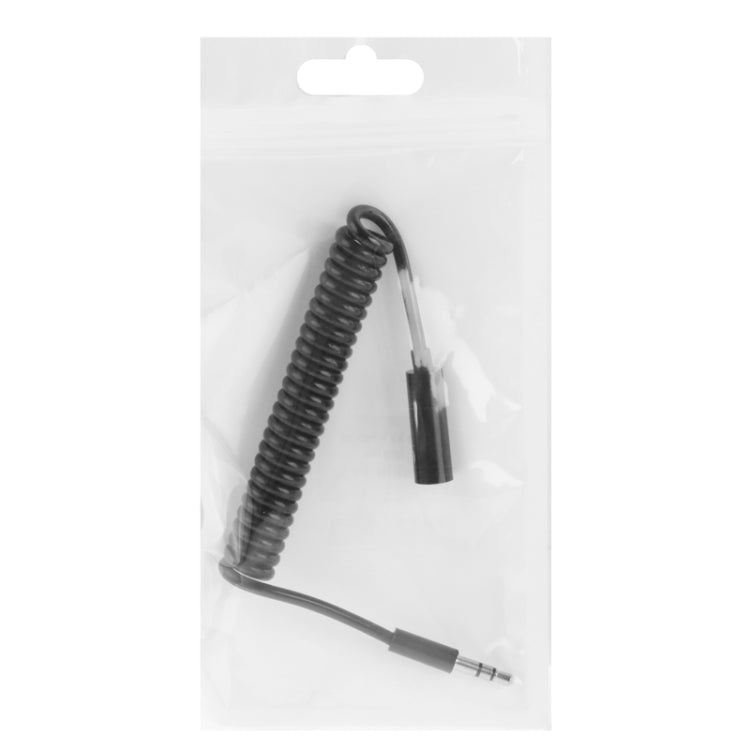 Spring Coiled 3.5mm Male to Female Aux Cable, Compatible with Phones, Tablets, Headphones, MP3 Player, Car/Home Stereo & More, Length: 20cm up to 80cm