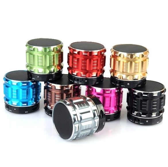 S28 Metal Mobile Bluetooth Stereo Portable Speaker with Hands-free Call Function