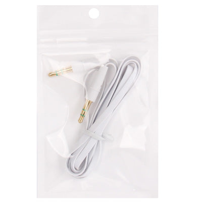 Noodle Style 3.5mm Jack Earphone Cable for iPhone 5 / iPhone 4 & 4S / 3GS / 3G / iPad 4 / iPad mini / mini 2 Retina / New iPad / iPad 2 / iTouch / MP3, Length: 1m