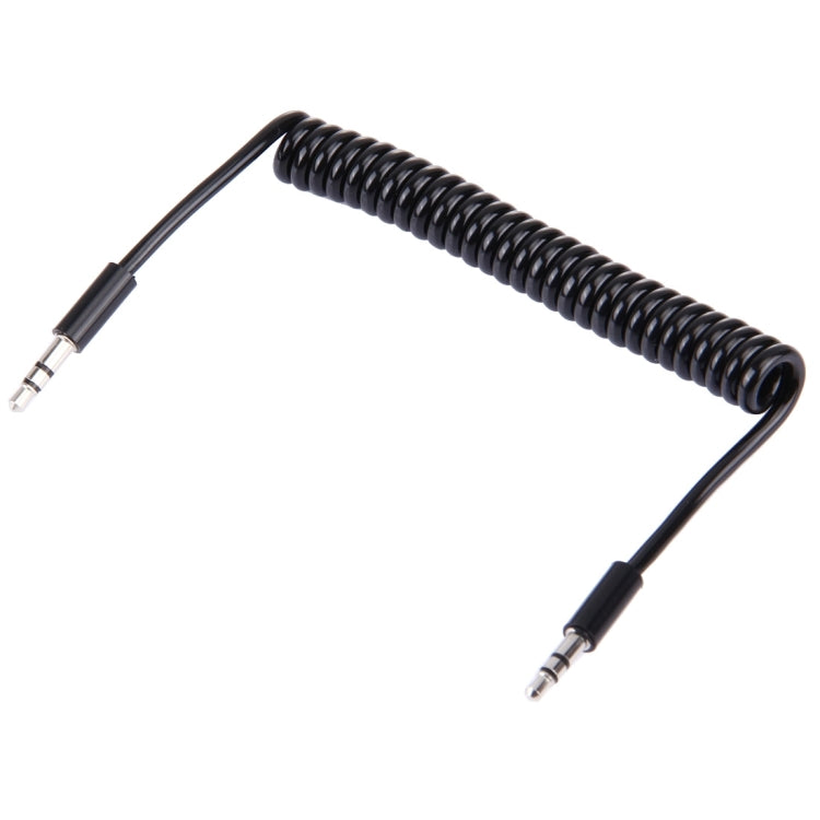 Spring Coiled 3.5mm Aux Cable, Compatible with Phones, Tablets, Headphones, MP3 Player, Car/Home Stereo & More, Length: 15cm - 170cm