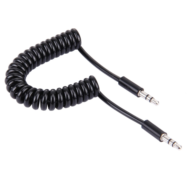 Spring Coiled 3.5mm Aux Cable, Compatible with Phones, Tablets, Headphones, MP3 Player, Car/Home Stereo & More, Length: 15cm - 170cm
