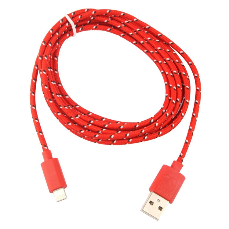 3m Nylon Netting Style USB Data Transfer Charging Cable for iPhone, iPad