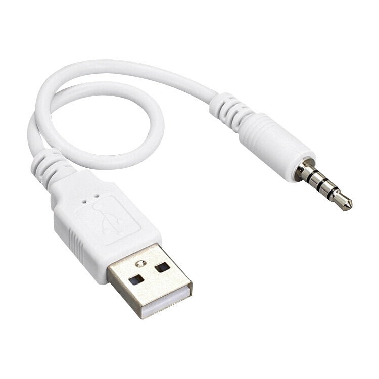 USB to 3.5mm Jack Data Sync & Charge Cable for iPod Shuffle 1st /2nd /3rd Generation, Length: 15.5cm