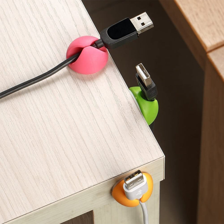 6 x Multipurpose Cable Clips Cable Drop Organizer