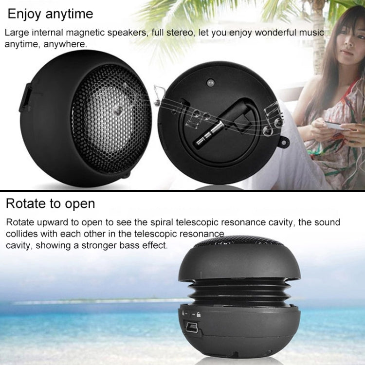 Small Hamburger Mini Portable Stereo Speaker for iPod, MP3, MP4, MP5, Mobile Phone, Laptop