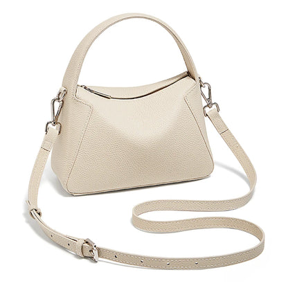 FOXER Lady's Handbag Cow Leather Shoulder Bag Small Size Crossbody Minimalist Style Bag Commute Work High Quality
