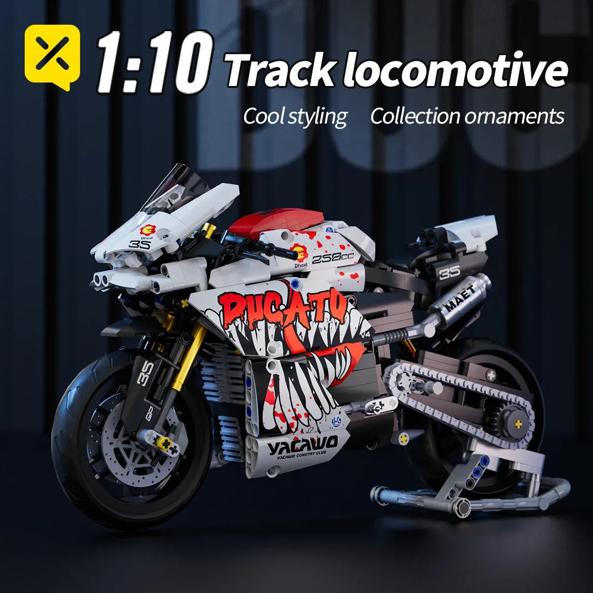 TOYLINX 883PCS Motorbike Building Model! - ShopHub