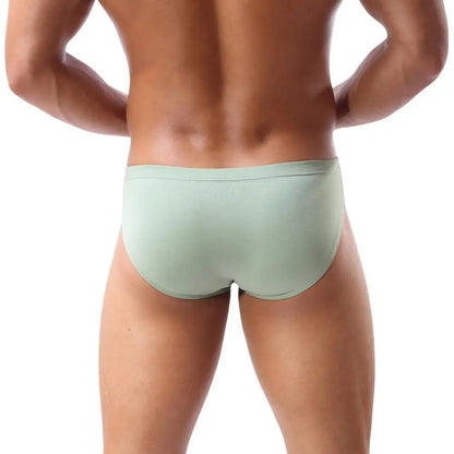 BRAVE PERSON Sexy Men's Briefs Cotton Underwear U Convex Pouch Low Waist