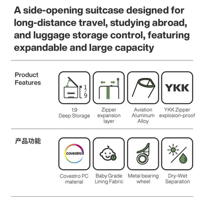 Mixi Expandable Carry On Luggage