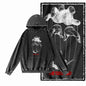 G12 Acid-Washed Black Streetwear Graphic Hoodie
