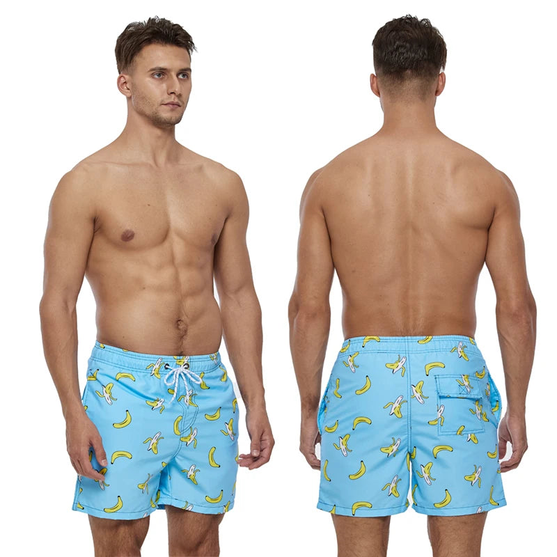 Datifer men's beach shorts by ShopHub NZ, quick-dry boardshorts for swimming, surfing, running, and gym activities, in stylish design.