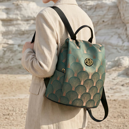 2026 New ZOOLER Handmade Cow Leather Backpack Luxury Large Capacity Backpack Chinese Style Backpack#JH936