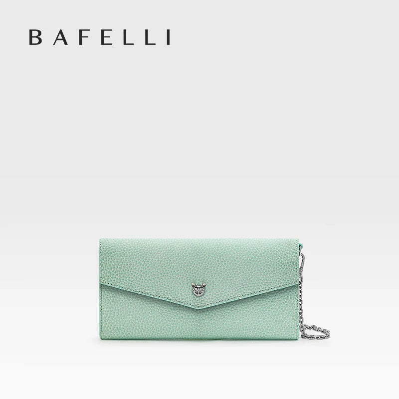 BAFELLI Genuine Leather Chain Wallet Bag