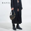 BAFELLI Animal-Print Cow Leather Saddle Bag