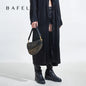 BAFELLI Animal-Print Cow Leather Saddle Bag