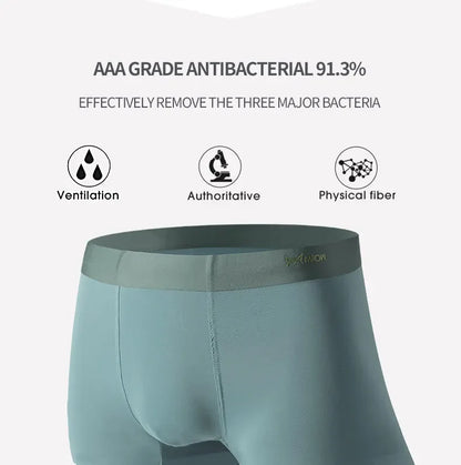 MiiOW Modal Men Underwear Boxers - 3Pcs Graphene Antibacterial Boxer Briefs