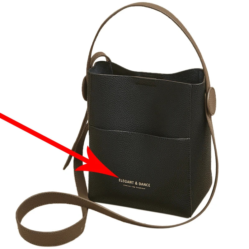 FOXER Split Leather Crossbody Shoulder Bag