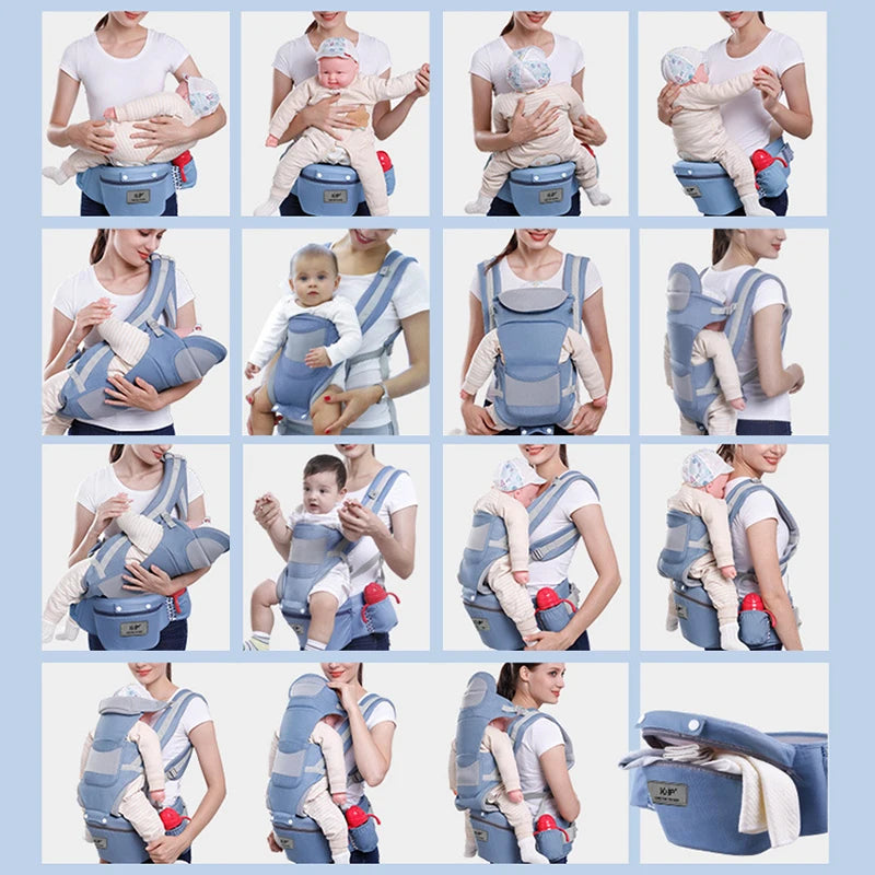 Baby Carrier Waist Stool With Storage Bag Kangaroo Shoulder Swaddle Sling Infant Kid Wrap Ergonomic Backpack Hipseat