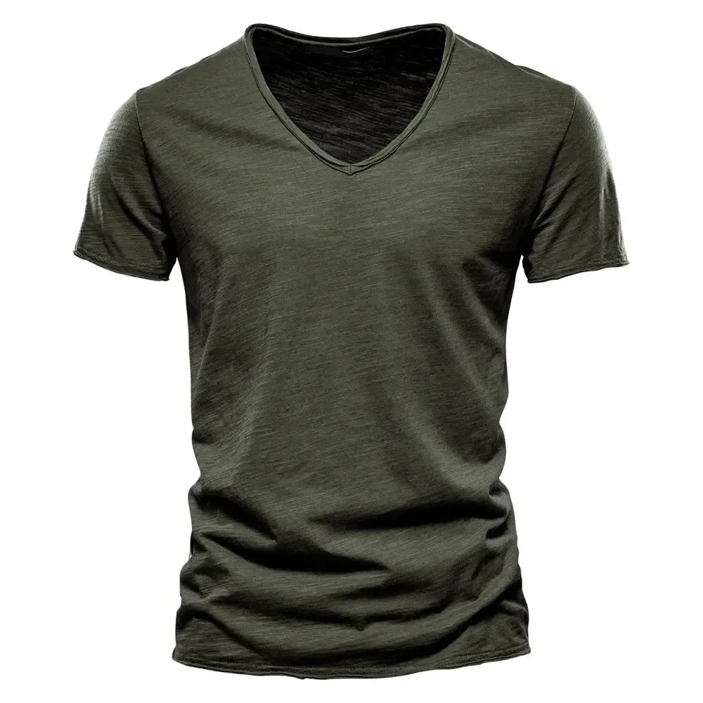 AIOPESON 100% Cotton Men's T-Shirts - ShopHub