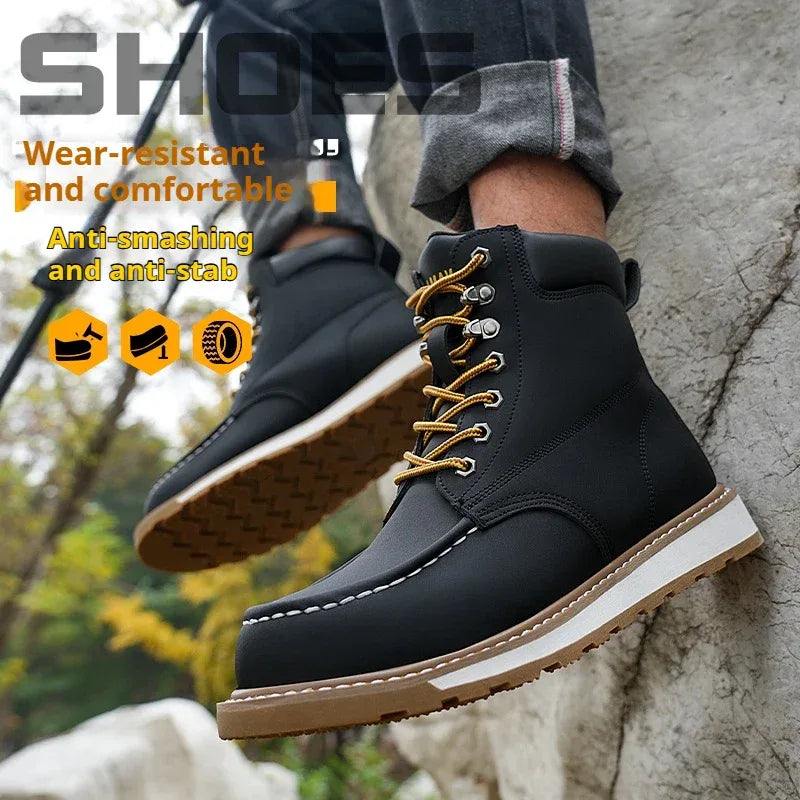 Men's High Top Safety Work Boots - ShopHub