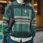 MADEN Retro Cable-Knit Chenille Sweater