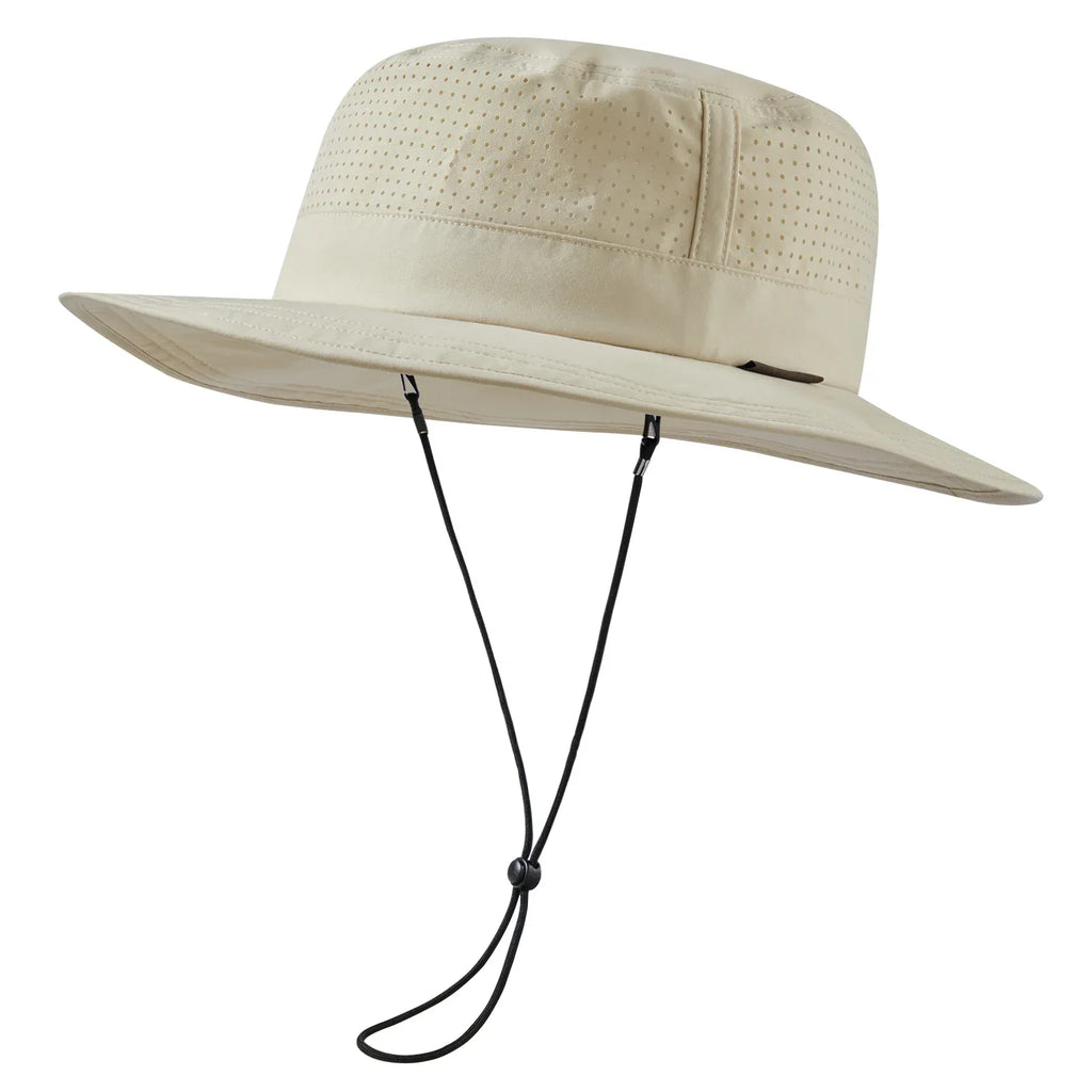 BASSDASH UPF 50+ Bucket Sun Hat Beige