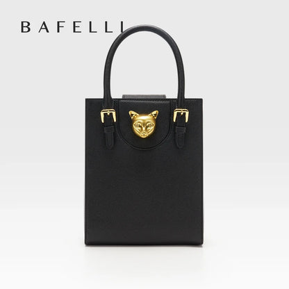 BAFELLI 2026 NEW WOMEN'S HANDBAG CAT LUXURY BRAND DESIGNER ORIGINAL STYLE TRENDING SHOULDER CASUAL BAGS MINI TOTE CROSSBODY