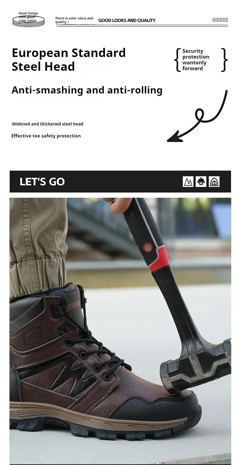 Kankeirr Waterproof Man's Safety Boots - ShopHub